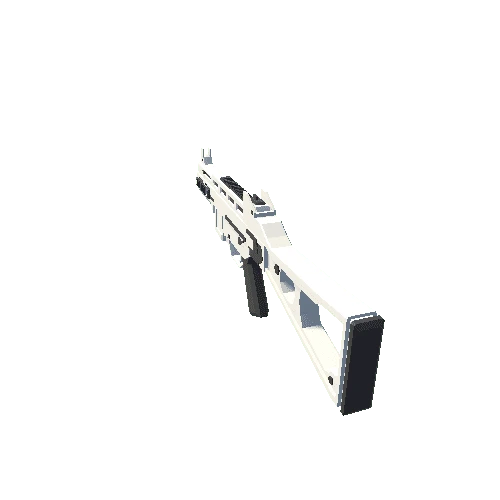 Submachine gun_White